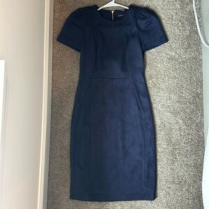 Suede Calvin Klein midi dress